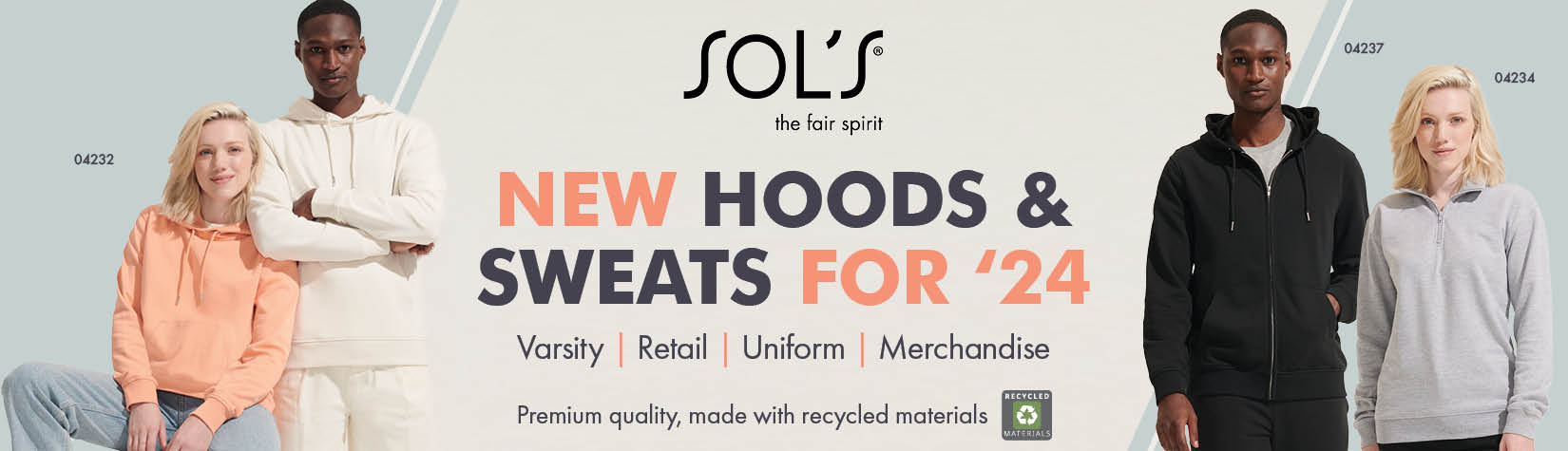 NEW hoods and sweats from SOL'S